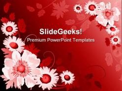 Flower abstract powerpoint templates and powerpoint backgrounds 0311
