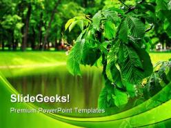 Foliage Rain Nature PowerPoint Backgrounds And Templates 0111