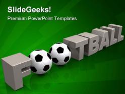 Football sports powerpoint backgrounds and templates 1210
