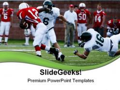 Football sports powerpoint templates and powerpoint backgrounds 0611