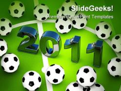Footballs 2011 sports powerpoint backgrounds and templates 0111