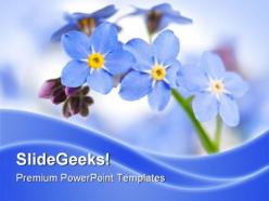 Forget me not nature powerpoint templates and powerpoint backgrounds 0311