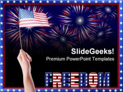 Freedom americana powerpoint templates and powerpoint backgrounds 0711