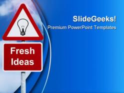 Fresh ideas signpost symbol powerpoint templates and powerpoint backgrounds 0211