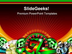 Gambling illustration game powerpoint templates and powerpoint backgrounds 0611