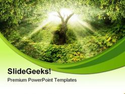 Garden eden nature powerpoint templates and powerpoint backgrounds 0411