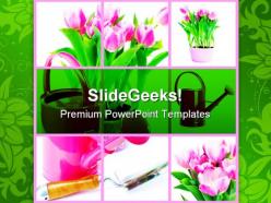Gardening nature powerpoint templates and powerpoint backgrounds 0911