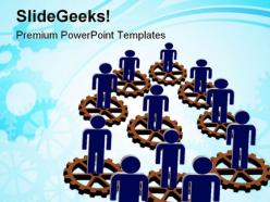 Gears and men industrial powerpoint templates and powerpoint backgrounds 0511