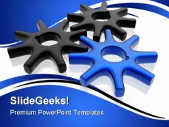 Gears business industrial powerpoint templates and powerpoint backgrounds 0611