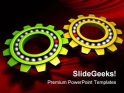 Gears Industrial PowerPoint Templates And PowerPoint Backgrounds 0811