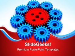 Gears leadership industrial powerpoint templates and powerpoint backgrounds 0711