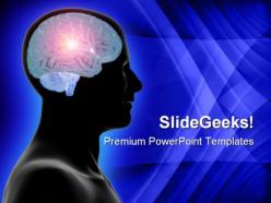 Genius brain technology powerpoint templates and powerpoint backgrounds 0811