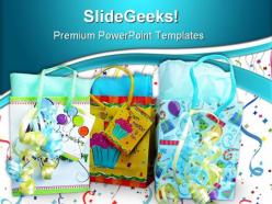 Gift bags festival powerpoint templates and powerpoint backgrounds 0311