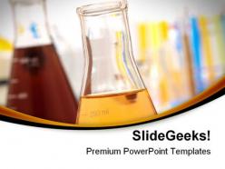 Glass equipment in lab science powerpoint templates and powerpoint backgrounds 0811