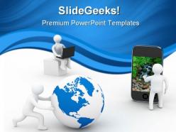 Global03 communication powerpoint templates and powerpoint backgrounds 0611