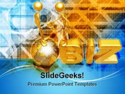 Global business handshake powerpoint templates and powerpoint backgrounds 0611