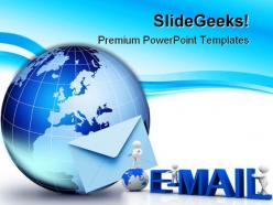 Global communication internet powerpoint templates and powerpoint backgrounds 0211