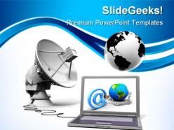 Global communication internet powerpoint templates and powerpoint backgrounds 0411