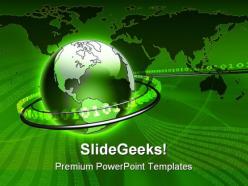 Global data communication powerpoint templates and powerpoint backgrounds 0511