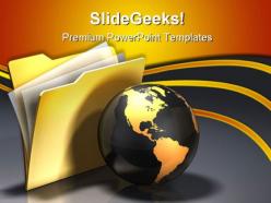 Global folder information business powerpoint templates and powerpoint backgrounds 0311