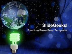 Global green idea technology powerpoint templates and powerpoint backgrounds 0311