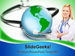 Global health medical powerpoint templates and powerpoint backgrounds 0211
