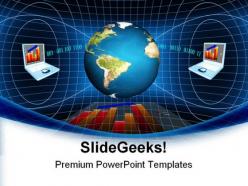Global network and communication business powerpoint templates and powerpoint backgrounds 0411