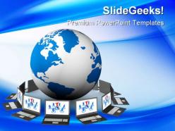 Global network internet powerpoint templates and powerpoint backgrounds 0411