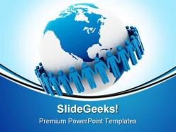 Global team business powerpoint backgrounds and templates 0111