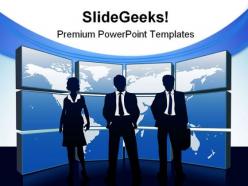 Global team business powerpoint templates and powerpoint backgrounds 0811