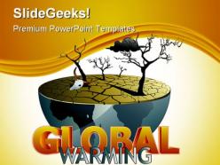 Global warming environment powerpoint backgrounds and templates 0111