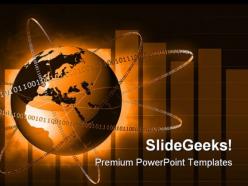 Globe and binary code business powerpoint templates and powerpoint backgrounds 0311