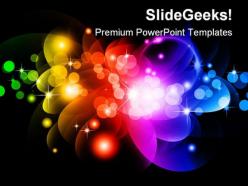 Glowing circles abstract powerpoint templates and powerpoint backgrounds 0411