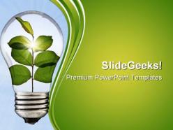 Go green environment powerpoint templates and powerpoint backgrounds 0611