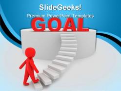 Goals concept leadership powerpoint templates and powerpoint backgrounds 0811