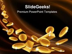 Gold finance powerpoint templates and powerpoint backgrounds 0311