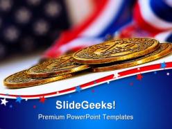 Gold medals success powerpoint templates and powerpoint backgrounds 0711