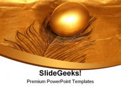 Golden egg leadership powerpoint templates and powerpoint backgrounds 0611