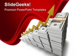 Golden Growth Future PowerPoint Background And Template 1210  Presentation Themes and Graphics Slide01