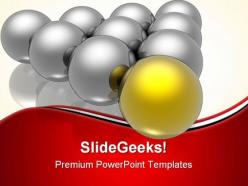 Golden leader leadership powerpoint templates and powerpoint backgrounds 0611