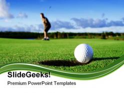 Golf game powerpoint templates and powerpoint backgrounds 0511