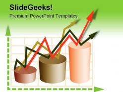 Graph and arrows business powerpoint templates and powerpoint backgrounds 0411