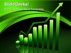 Graph going up business powerpoint templates and powerpoint backgrounds 0611