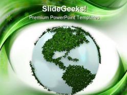 Green earth environment powerpoint templates and powerpoint backgrounds 0311
