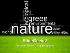 Green environmental nature powerpoint templates and powerpoint backgrounds 0611