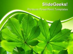 Green Leaves01 Nature PowerPoint Templates And PowerPoint Backgrounds 0511