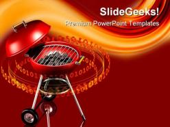 Grilling technology powerpoint templates and powerpoint backgrounds 0611