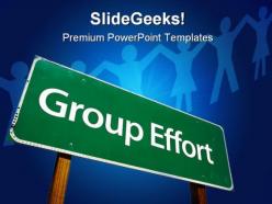 Group efforts teamwork business powerpoint templates and powerpoint backgrounds 0811