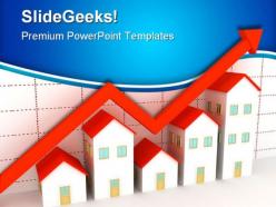Group of houses on sales powerpoint templates and powerpoint backgrounds 0611