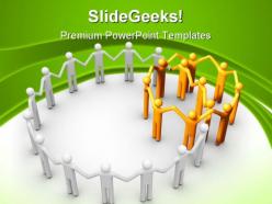 Group of people communication powerpoint templates and powerpoint backgrounds 0911